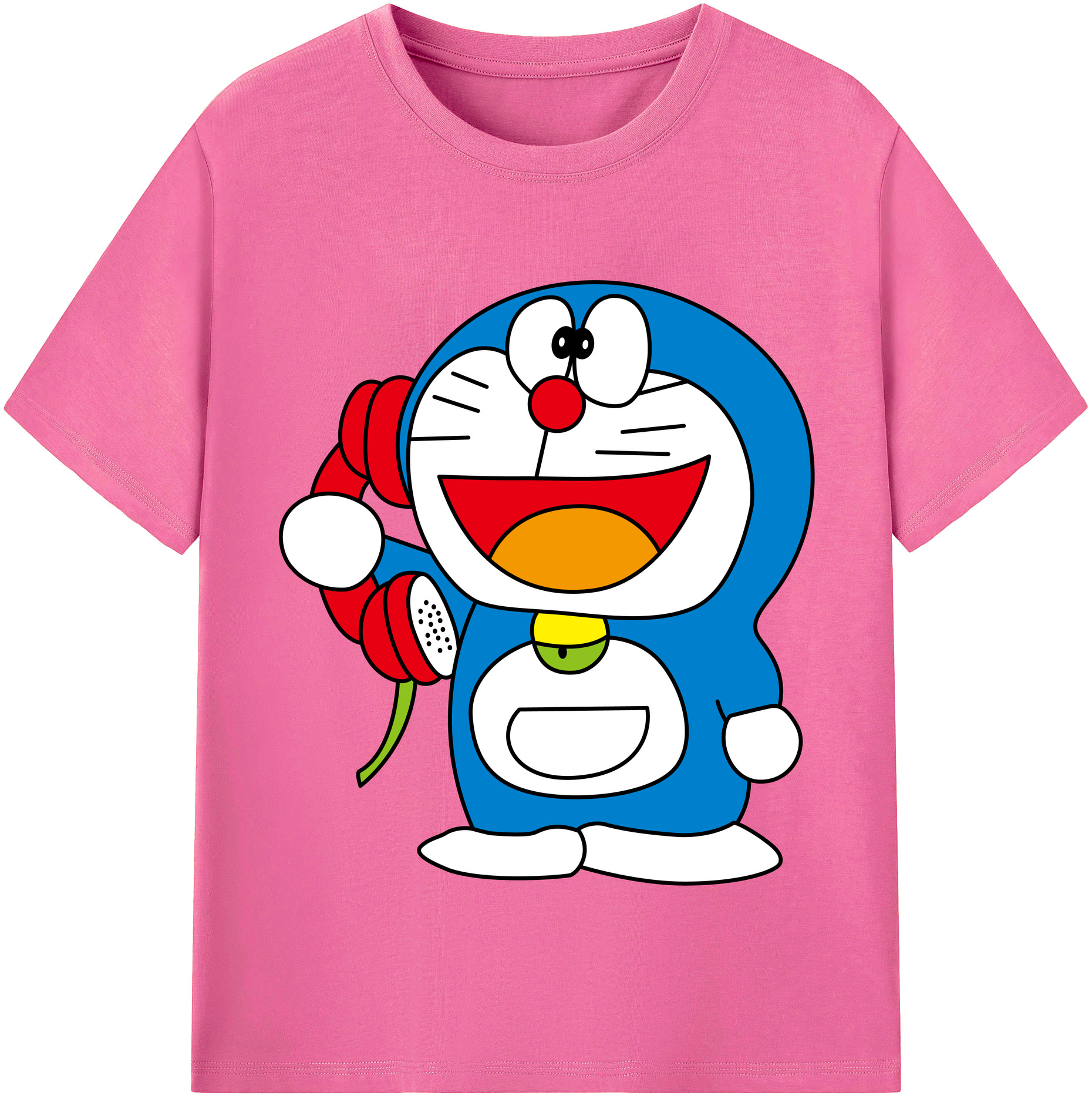 （画像用） ドラえもん Doraemon レディースカジュアルプリントTシャツ（綿100％）
